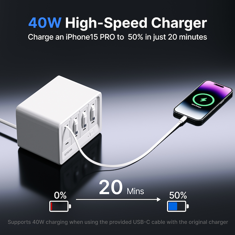 12 in 1 Desktop Charging Hub