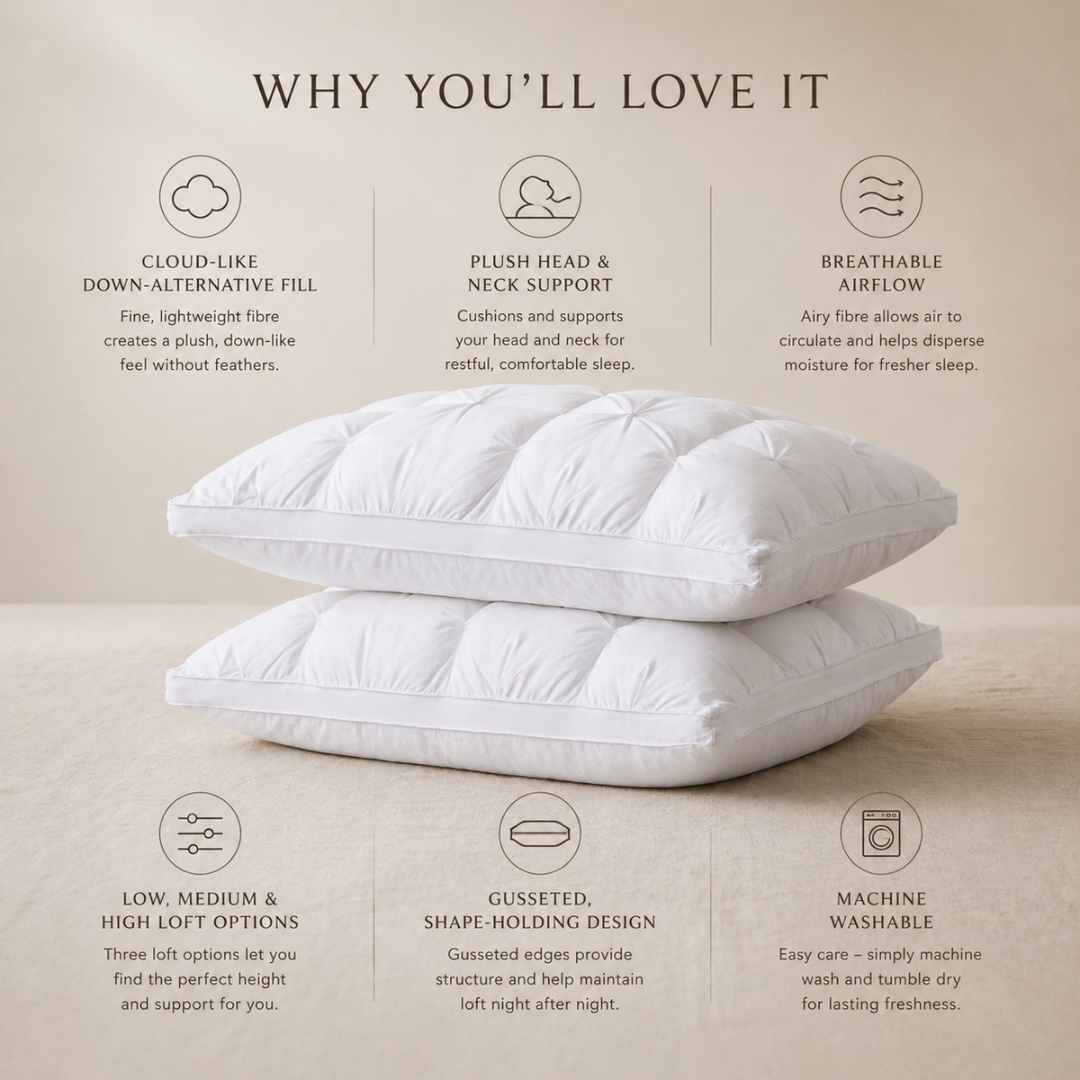 Hotel Style Cloud Pillow