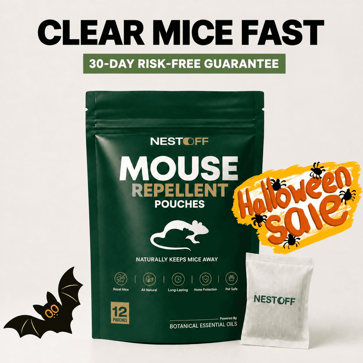 Natural Rodent Deterrent Pouches