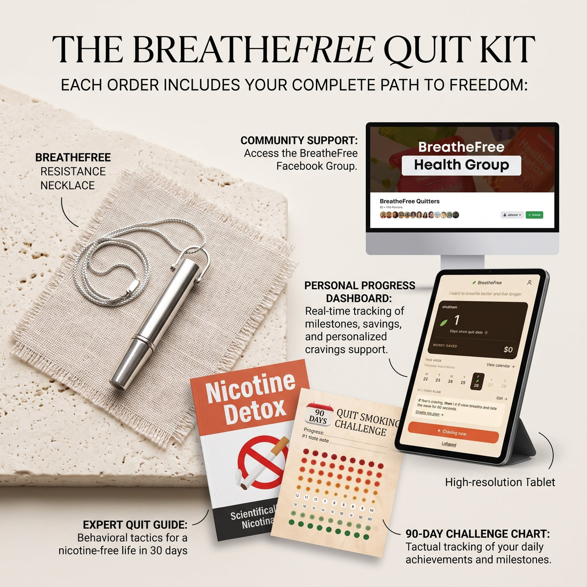 Mindful Breathing Necklace