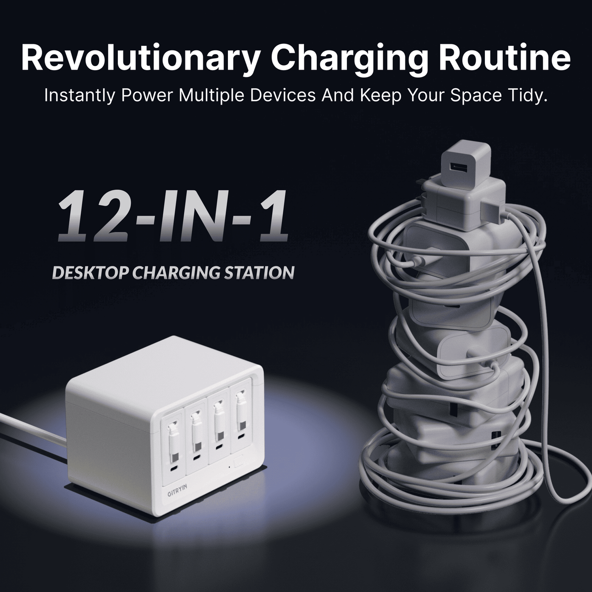 12 in 1 Desktop Charging Hub