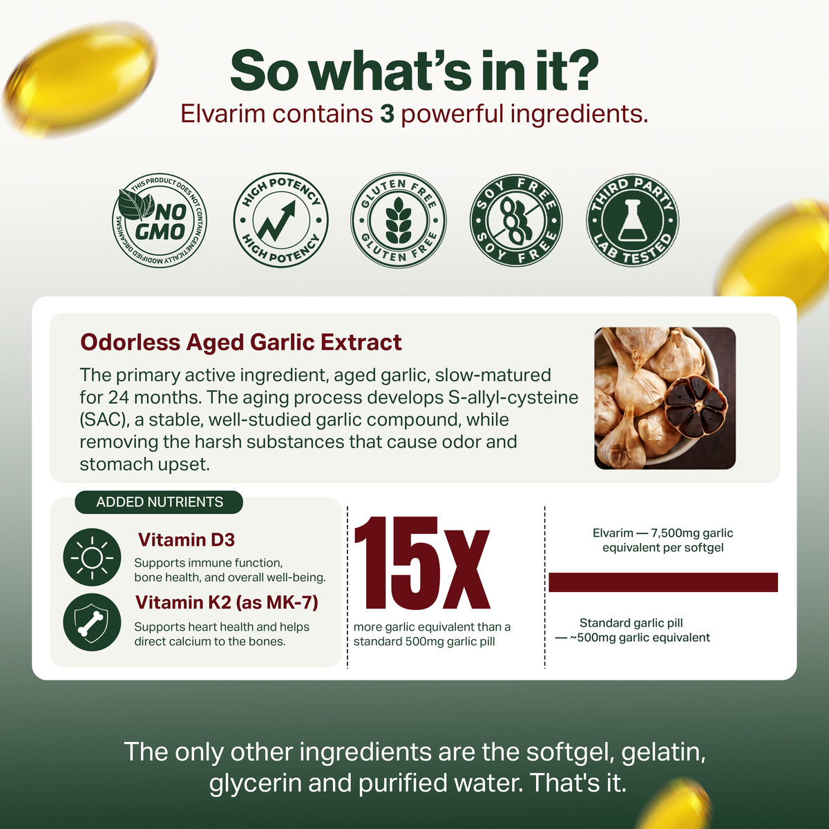 Aged Garlic Extract Softgels