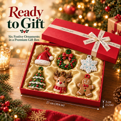 Bulldog Holiday Ornament Set