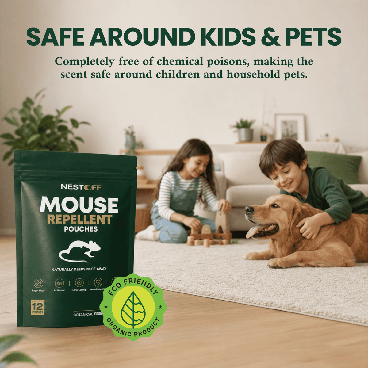 Natural Rodent Deterrent Pouches