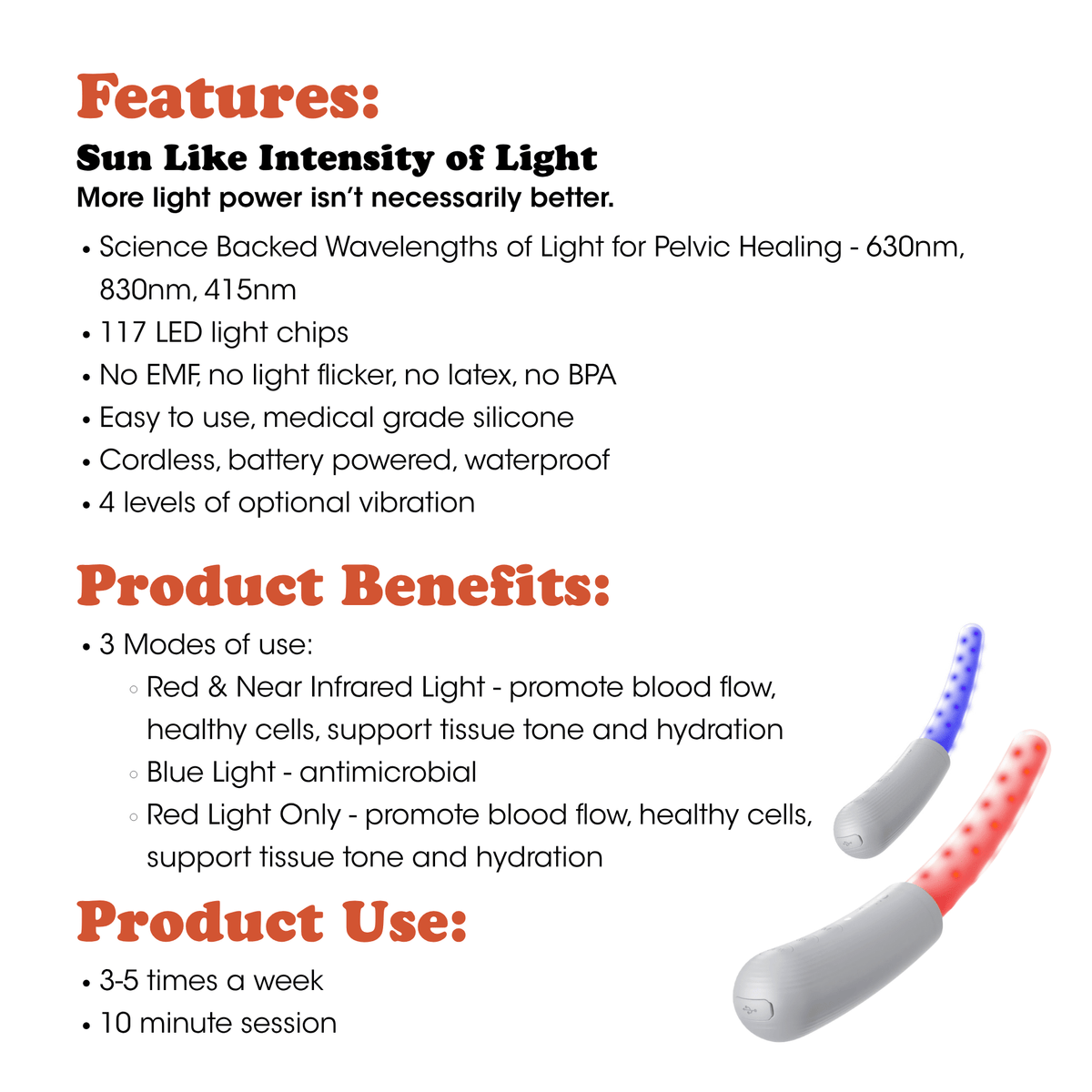 Wireless Light Therapy Wand