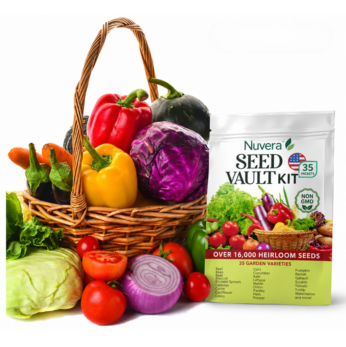 Seed Vault Kit - 35 Variety Pack