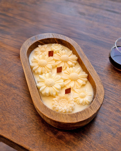 Daisy Dough Bowl Candle