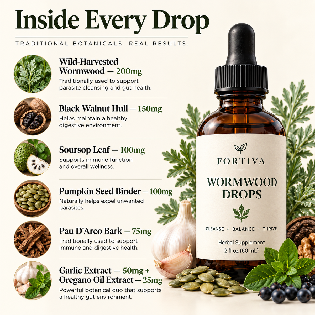 Wild Wormwood Herbal Drops