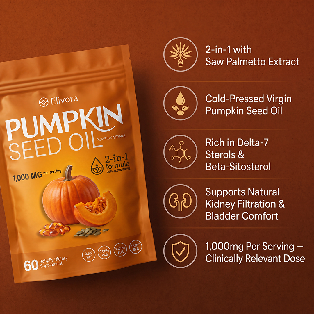 Cold Pressed Pumpkin Seed Oil Softgels