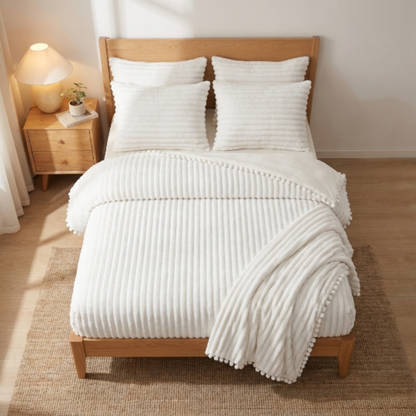 Cozyie Ribbed Channel Comforter