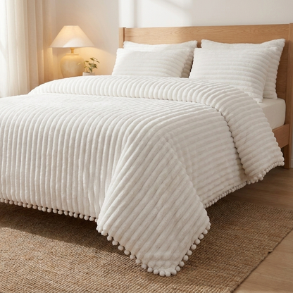 Cozyie Ribbed Channel Comforter