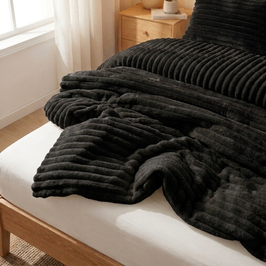 Cozyie Ribbed Channel Comforter