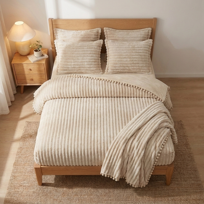 Cozyie Ribbed Channel Comforter