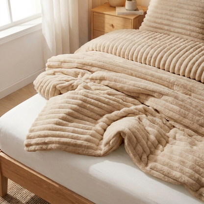 Cozyie Ribbed Channel Comforter