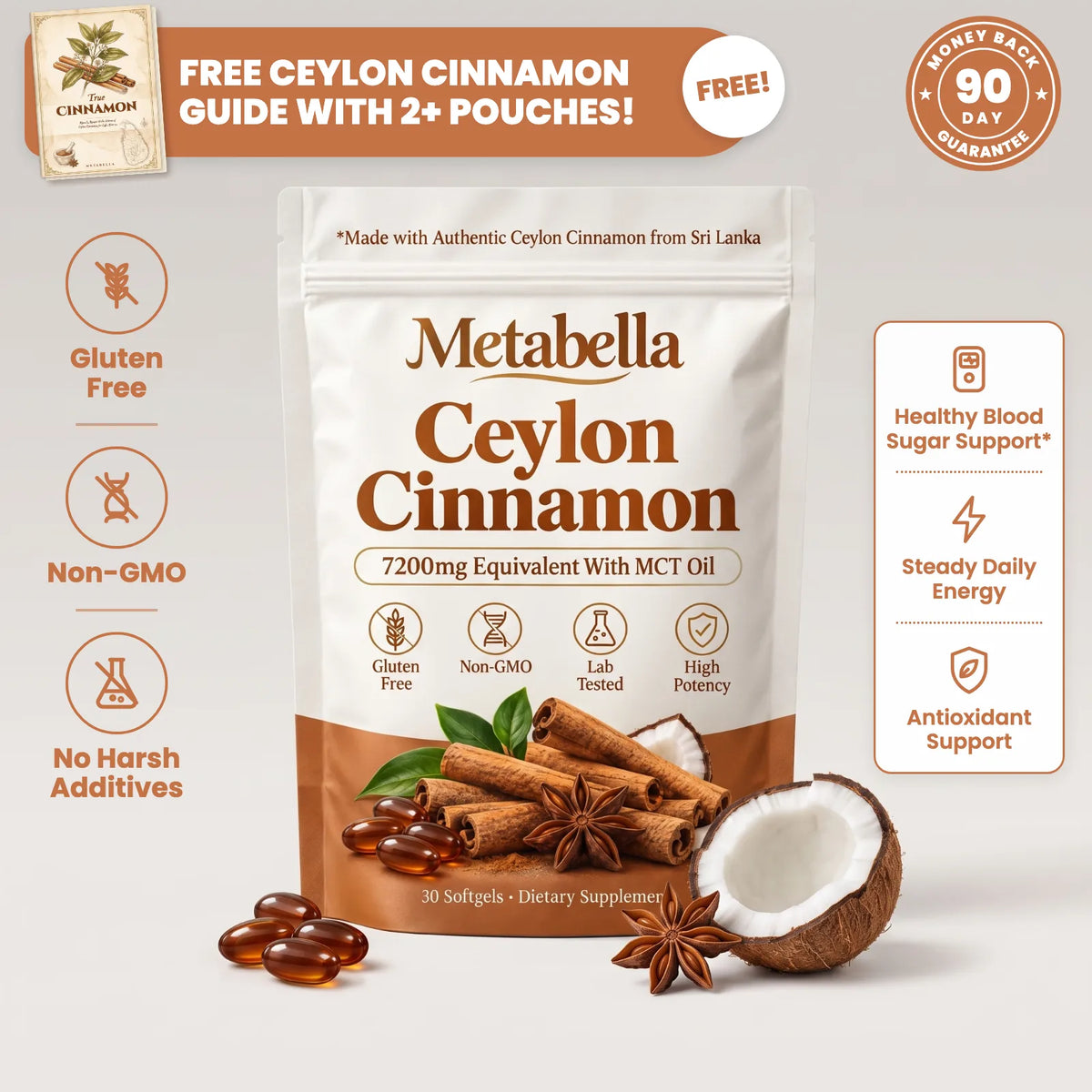 Ceylon Cinnamon Softgels with MCT