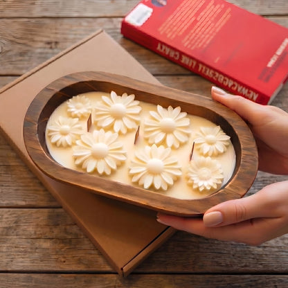 Daisy Dough Bowl Candle