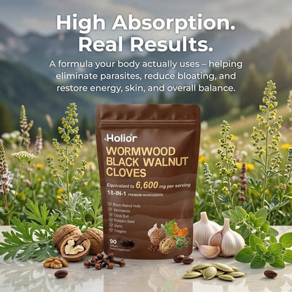 Wormwood Black Walnut Clove Softgels
