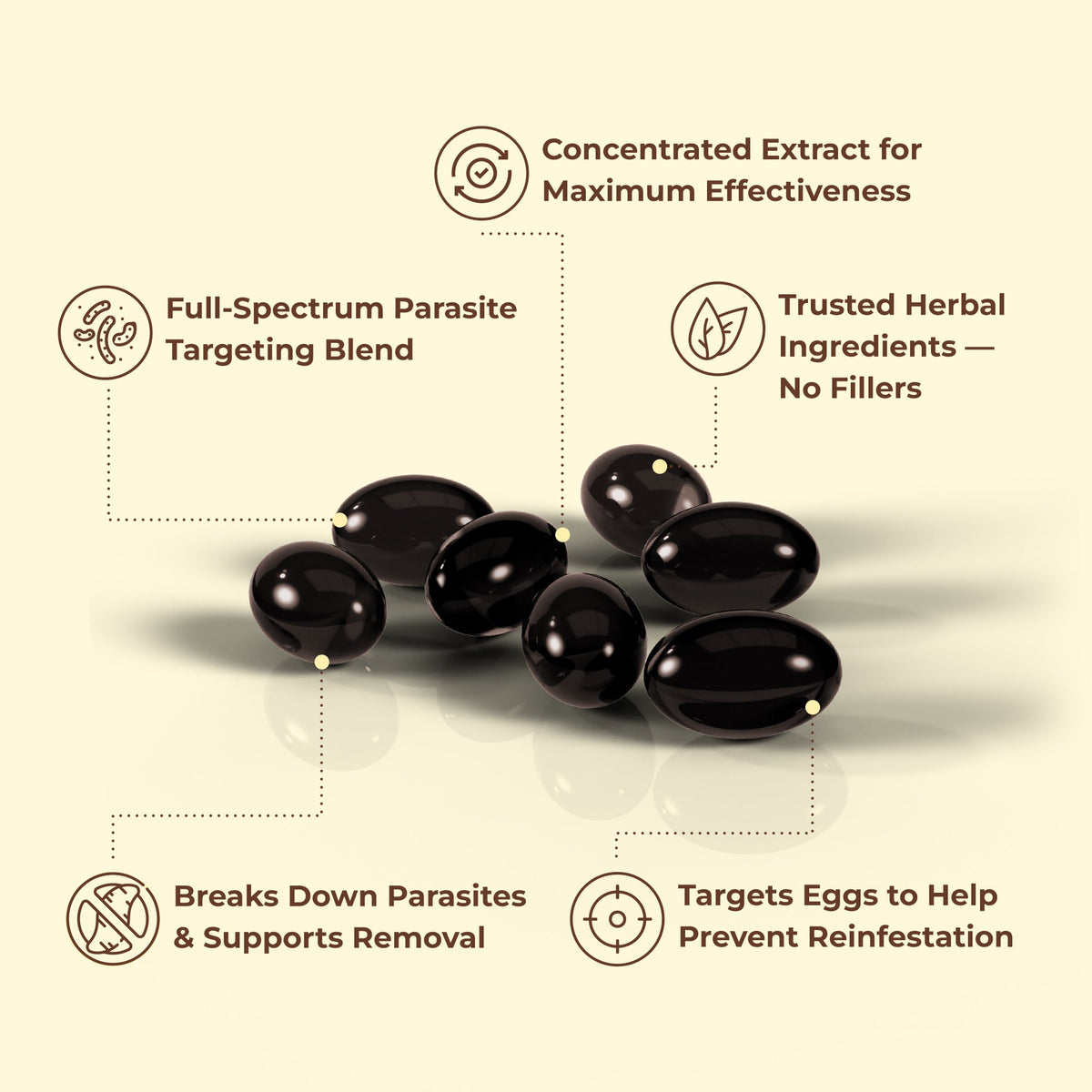 Wormwood Black Walnut Clove Softgels