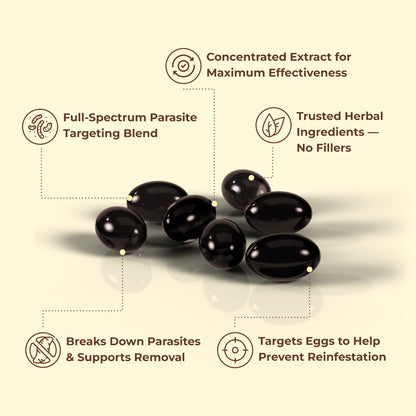 Wormwood Black Walnut Clove Softgels